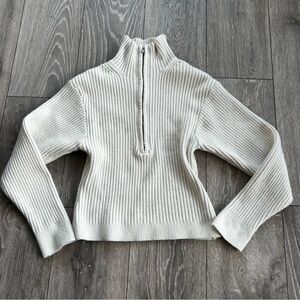 Women's H&M Cream Ribbed Sweater